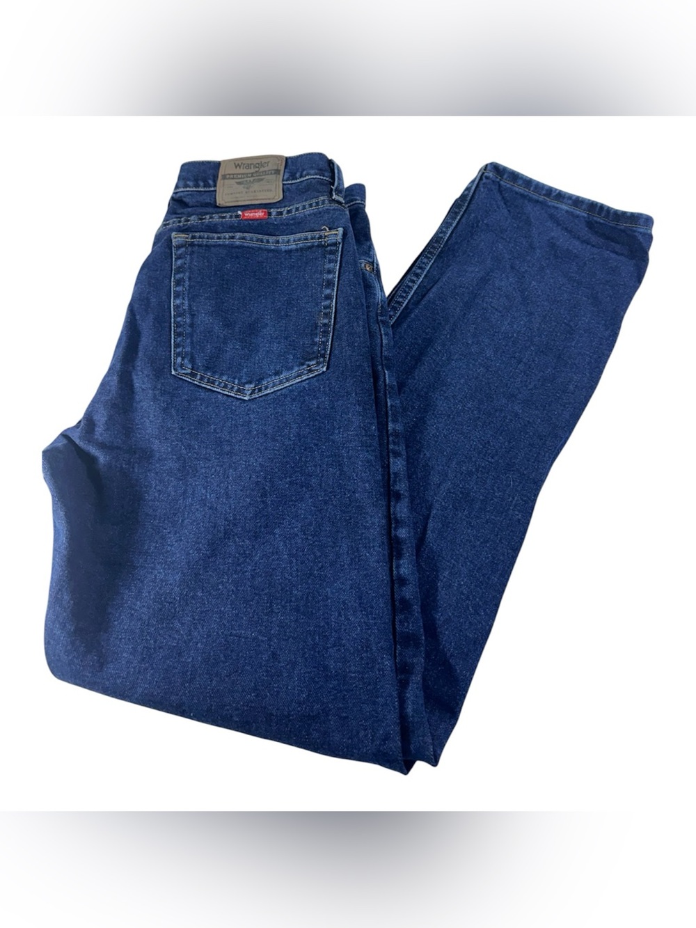 Wrangler Regular Fit Blue Denim Jeans Men’s 33x32 Classic Straight Leg